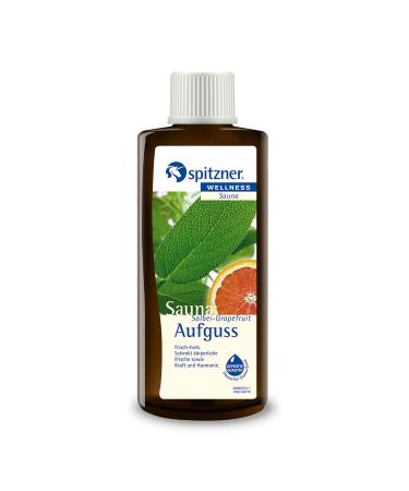 Spitzner sauna infusion sage grapefruit Frisch-Herb 190 ml-wellness sauna with an invigorating sauna scent for freshness and strength anti-stress natural sauna oil