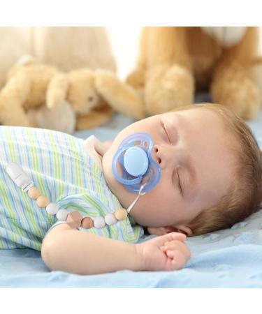Pacifier Clip 4 Pack - Edible Grade Silicone Holder for Baby Boys and Girls - Flexible Plastic Clips - Multicolored - Perfect Birthday Gift for Sleeping Baby - Buy Online on GoSupps.com