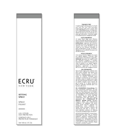 ECRU NEW YORK Hair Setting Spray | 5 oz. Lightweight Hair Heat & Frizz Protectant with Long Lasting Hold and Shine - Buy Online on GoSupps.com