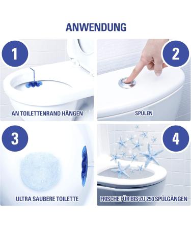 Cillit Bang Blue Wave WC Rinse Ocean Fresh Toilet Cleaner Foam | 3 x 2 Pack for Sparkling Clean Toilets - Buy Online on GoSupps.com