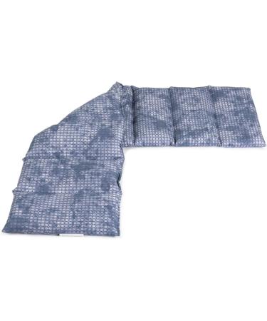 Shop Linseed Pillow 75x20cm | Large 8-Chamber Heat Pad - Used Look Grey-Blue - Buy Online on GoSupps.com
