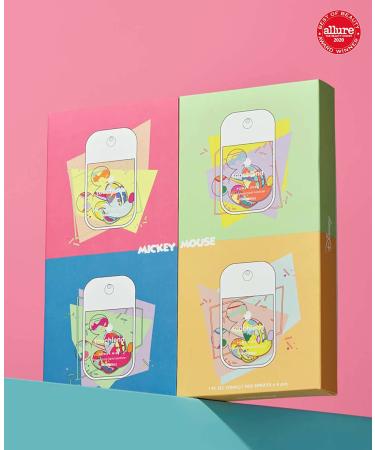 Disney x Touchland Limited Edition Hand Sanitizer Set | Mickey Mouse | Citrus, Lavender, Aloe, Unscented | 500 Sprays, 1FL OZ (4-Pack) - Buy Online on GoSupps.com