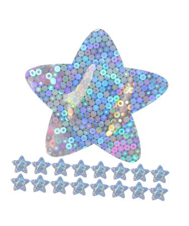 FOMIYES 100pcs Portable Glitter Patches Breathable Bandages Travel Breathable Bandages Star Stickers Wounds Protector As Shown 4.50X4.50X0.10CM