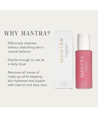 Mantra Skin Perfecting Vegan Cleanser - 4 fl oz Glass Bottle | Natural Skincare for All Skin Types - Buy Online on GoSupps.com
