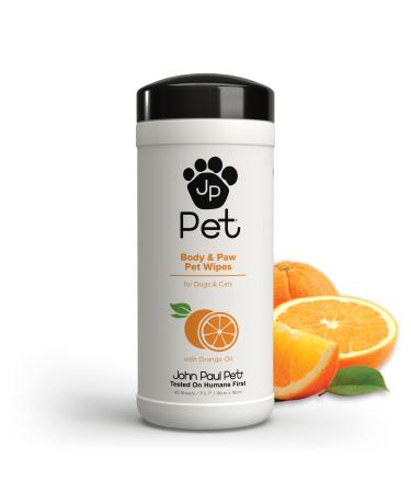 John Paul Pet Full Body & Paw Bath Wipes
