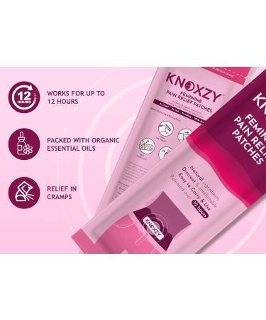 KNOXZY Feminine Pain Relief Patches (5 Patches) for Period, Menstrual, Endometriosis & PCOS Pain Relief | Pack of 1 - Buy Online on GoSupps.com