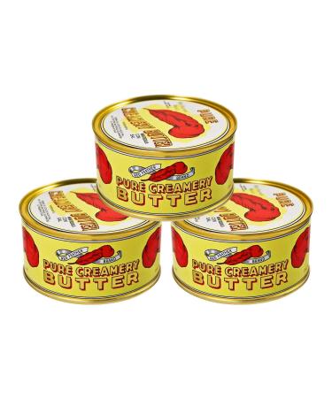 Red Feather Canned Butter A real butter from new Zealand-100% pure no artificial colors or flavors-Great For Hurricane Preparedness Emergency Survival Earthquake Kit-(3 Cans/12Oz Each)