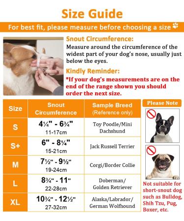 Buy Mayerzon Dog Muzzle - Adjustable Velcro Breathable Airline Approved for Small Medium & Large Dogs - Anti-Bark & Chew (Blue S+) - Buy Online on GoSupps.com