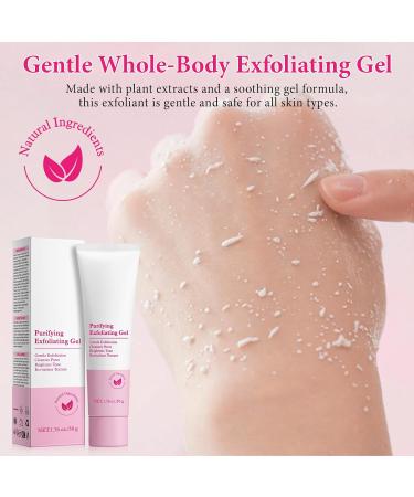 Purifying Exfoliating Gel Face Facial Exfoliator Cleanser Gentle Face Scrub Exfoliating Gel Purifying for Facial & Body Deep Cleansing Regulates Water & Oil Balance Smoother & Softer 1.76 Fl Oz - Buy Online on GoSupps.com