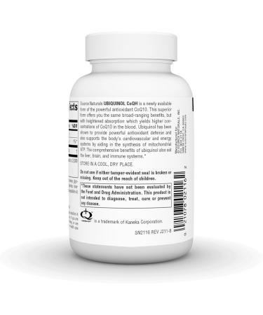 Source Naturals Ubiquinol CoQH 100mg - 60 Softgels | Premium Antioxidant Support | Fast Worldwide Shipping - Buy Online on GoSupps.com