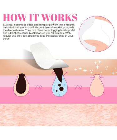 90 Pcs Nose Pore Strips for Blackheads Removal - Deep Cleansing T-Zone Blackhead Remover for Women Men - Buy Online on GoSupps.com