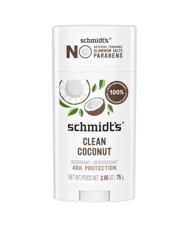 Schmidt's Aluminum Free Natural Deodorant for Women and Men Sandalwood and Citrus & Aluminum-Free Vegan Deodorant Clean Coconut for Women and Men - Buy Online on GoSupps.com