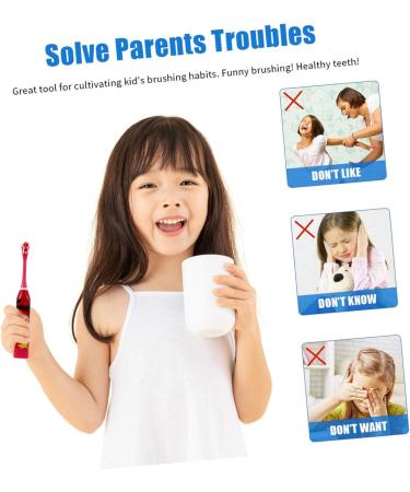 FRCOLOR 2 Sets Waterproof Electric Toothbrush for Kids | International Shipping Available - Buy Online on GoSupps.com