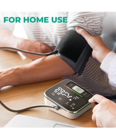 QGUGU Blood Pressure Monitor - Automatic Upper Arm BP Machine with Adjustable Digital Cuff Kit, Backlit Display, 240 Sets Memory - USB Cord & Carrying Case Included - Black - Buy Online on GoSupps.com