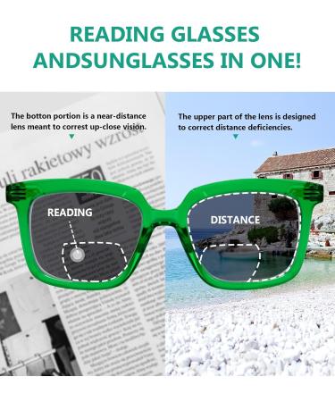 Eyekepper 4 Pack Bifocal Reading Glasses - Oversized Progressive Sunglasses for Women +2.00 | Stylish & Comfortable Eyewear for All Ages - Buy Online on GoSupps.com