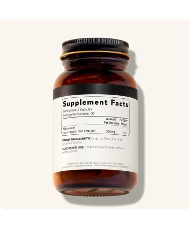 Blisque - Magnesium Support Supplement | for Bone Joint Muscle Heart and Nerve Health | from Organic French Sea Lettuce | Vegan and Non-GMO | 90 Capsules - Buy Online on GoSupps.com