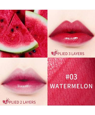 2 Pack Lip Tint Stain Set - Watermelon & Cherry | Multi-Use Lip & Cheek Tint | Long-Lasting & Weightless Lipstick | High Pigment & Moisturizing Liquid Blush - Buy Online on GoSupps.com