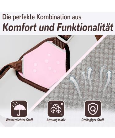 Multi-Purpose Dog Harness & Leash Set - Outbreak-Proof Anti-Train Safety Harness for Small & Medium Dogs (Pink M) - Buy Online on GoSupps.com