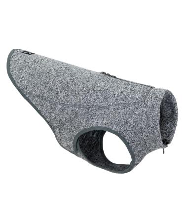 Kurgo Core Dog Sweater Lightweight Fleece With 2-Way Zipper Compatible with Dog Harness Size S Black Black S
