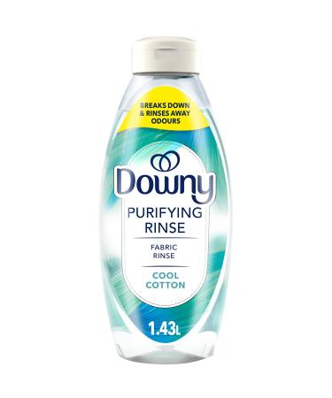 Downy Rinse & Refresh Laundry Odour Remover and Fabric Softener Cool Cotton Safe On All Fabrics HE Compatible 1.43L Cool Cotton 1 count (Pack of 1)