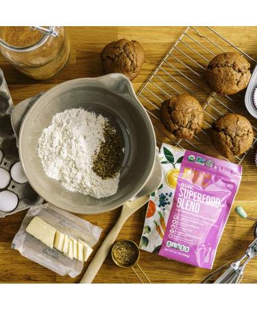 BetterBody Foods Organic Superfood Blend Powder - 6g Vegan Protein/Serving, Soy-Free, Gluten-Free - 1.58 lb (25.4 oz) - Ideal for Smoothies, Shakes, Juices - Buy Online on GoSupps.com