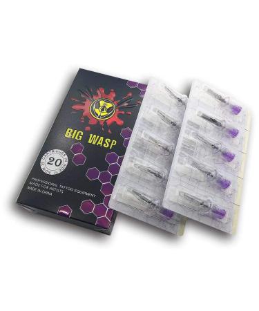 BIGWASP Premium Tattoo Needle Cartridges #12 Standard 9RM Curved Magnum - 20 Pack - Buy Online on GoSupps.com
