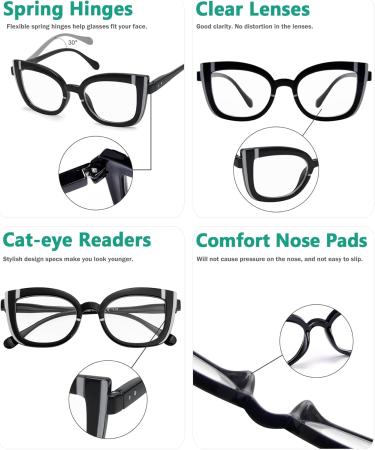 Eyekepper Cat Eye Reading Glasses for Women - Oversized Fashion Eyewear | International Shipping Available - Buy Online on GoSupps.com