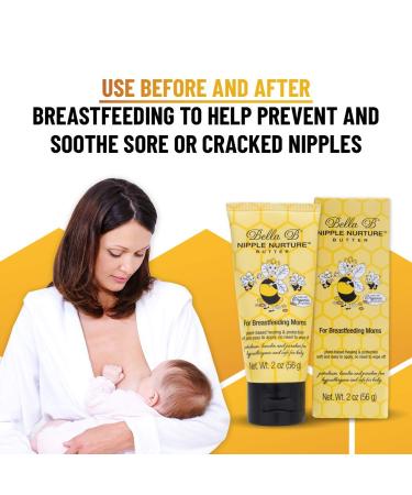 Bella B Nurturing Nipple Butter 2 oz - Organic Breastfeeding Nipple Cream - Buy Online on GoSupps.com