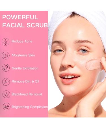 Face Scrub with Retinol and Vitamin E - Exfoliating Face Wash Scrub Face Exfoliator Face Scrub for Women Gentle Facial Scrub Cleanser for Peeling Brightening Blackheads & Acne Hydrating Skin - Buy Online on GoSupps.com