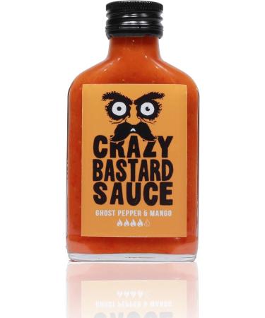 Crazy Bastard Sauce - Sample Set of 3 Hot Chili Sauces - Chipotle & Pineapple Habanero & Tomatillo and Ghost Pepper & Mango (3 x 100ml) - Buy Online on GoSupps.com