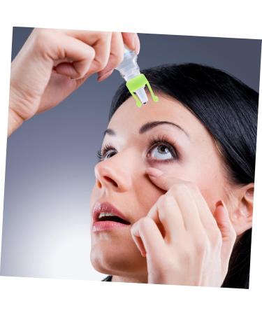 Premium Minkissy 2pcs Eye Drops Holders - Silicone Eye Drop Brackets & Racks for Easy Application - Practical & Useful Eye Drop Helpers in Green - Buy Online on GoSupps.com