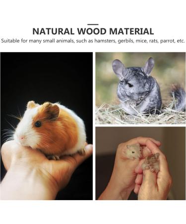 Scicalife Wood Hamster Ladder & Climbing Toys - 12cm Rabbit Bridge & Bird Playground Swing - Buy Online on GoSupps.com