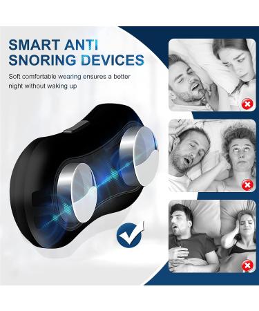 Smart Throat Anti Snoring Device - USB Rechargeable Electric Snore Stopper for Better Night Sleep - Grey, 48mm x 22mm x 16.7mm - Buy Online on GoSupps.com