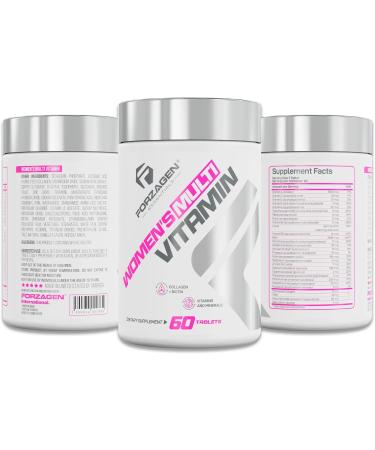 Forzagen Essentials Women's Multi Vitamin with Collagen and Biotin Complete Vitamin and Mineral Supplement 60 Tablets - Buy Online on GoSupps.com