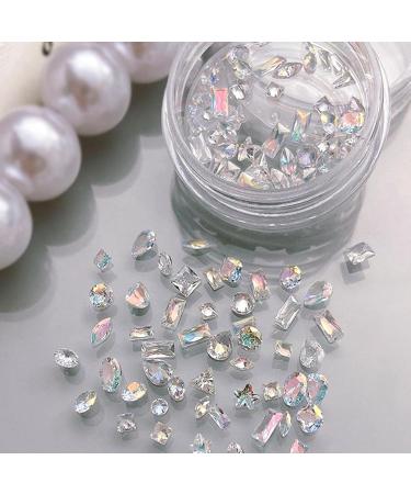 GREYWAWA 50Pcs Luxury Zircon Nail Charms Rhinestones For Nails Art Decoration Jewelry DIY Luxury Charms Nail Decoration Part - Buy Online on GoSupps.com