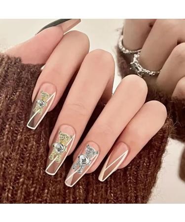 Bear Nail Charms 30PCS Shiny Alloy Bear Nail Art Decoration with Heart Rhinestones 3D Gold Silver Alloy Nail Charms for Manicure Design DIY Ornaments Crafts Accessories - Buy Online on GoSupps.com