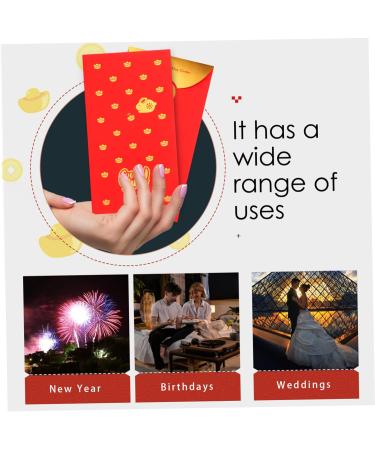 EXCEART 36 Pcs Year of The Rabbit Red Envelope Bag Lunar New Year Gifts Red Wallet New Year Money Bag 2023 Hong Bao Envelopes for Lunar New Year Red Purse Cartoon 12pcs Red Paper - Buy Online on GoSupps.com