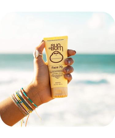 Sun Bum SPF 70 Sunscreen Face Lotion - Vegan, Reef Friendly, Fragrance-Free, Moisturizing Broad Spectrum UVAUVB | 3 Oz - Buy Online on GoSupps.com