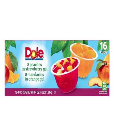 Dole Fruit in Gel Cups Variety Pack - 4.3 Oz Cups - 16 Pk.