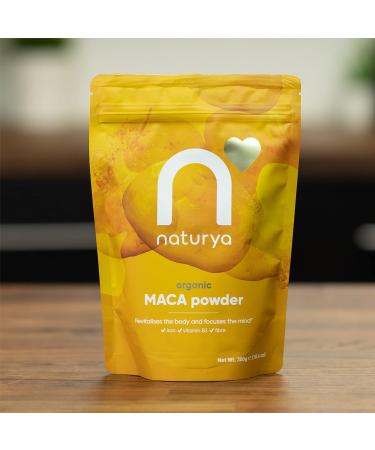 Naturya Organic Maca Powder 300g - Peruvian Superfood Rich in Riboflavin & Iron | Energy & Immunity Booster | Gluten-Free, Vegan & Kosher - Buy Online on GoSupps.com