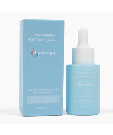 Turbinne Synergy Hyaluronic Acid Serum 20% + Red Algae - Collagen Boost Deep Hydration Anti-Aging | 30 mL (Pack of 1 - Buy Online on GoSupps.com
