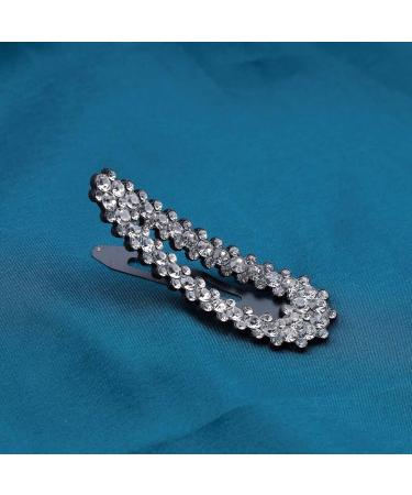 Wendalern Boho Crystal Hair Clips Barrette Rhinestone Snap Hairpin Headpiece Black Geometric Barrette Clips Sparkling Crystal Hair Pins Decorative Hair Accessories for Women and Girls - Buy Online on GoSupps.com