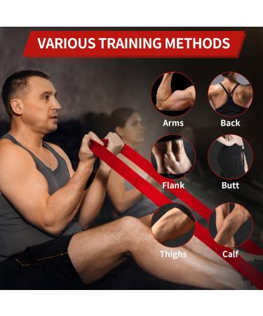 Shop Auvim Resistance Tapes Set - 3 Levels of Fitness Straps for Strength Training Pilates Yoga & More - Includes Door Anchor & Storage Bags - International Shipping Available - Buy Online on GoSupps.com