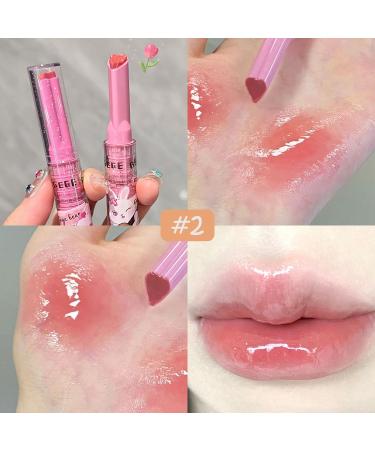 Mrettick Heart Shape Jelly Lipstick - Long-Lasting Moisturizing Lip Stain | Hydrating Tinted Lip Gloss for Non-Sticky Glamour - Buy Online on GoSupps.com