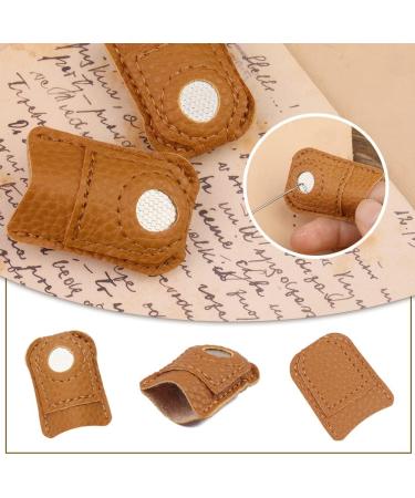 10pcs Hand-Working Sewing Thimble  Adjustable Metal Finger Shield Ring  Leather Coin Finger Protectors  Sewing Thimble Rings Cap Metal Shield for Knitting Quilting DIY Craft Tools - Buy Online on GoSupps.com