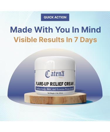 Catena Flare-Up Relief Cream | Hydrates and Calms Sensitive Scalp and Skin Areas | Soothes Inflamed Hair Follicules - 2 Oz. - Buy Online on GoSupps.com