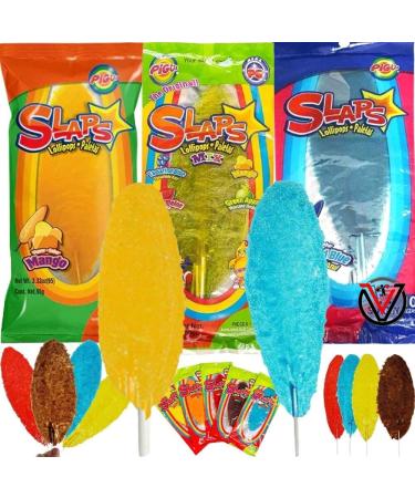 Slaps Lollipops Mexican Mango Tamarind Fruit Mix Lollipops | Pick any type & Number of lollies