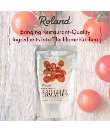 Roland Foods Oven Roasted Tomatoes Marinated with Garlic & Oregano 32oz - Specialty Imported Cherry Tomatoes - Buy Online on GoSupps.com