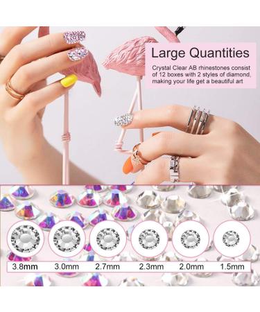 SGSHQQ 100 Fan-Shaped Nail Pattern Sticks | False Nail Art Tips | Polish Gel Salon Display Tools & Nail Strassstein Set - Shop Internationally - Buy Online on GoSupps.com