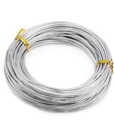 Famgee 2mm Silver Aluminum Wire - 65.6 Ft for DIY Crafts & Jewelry Making - Buy Online on GoSupps.com